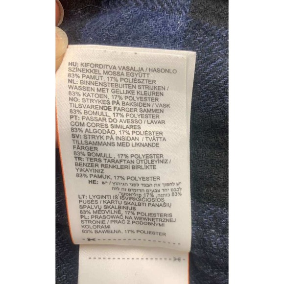 Superdry Flannel Shirt Mens L Plaid Blue Black Collared Classic Fit Workwear - Picture 12 of 13